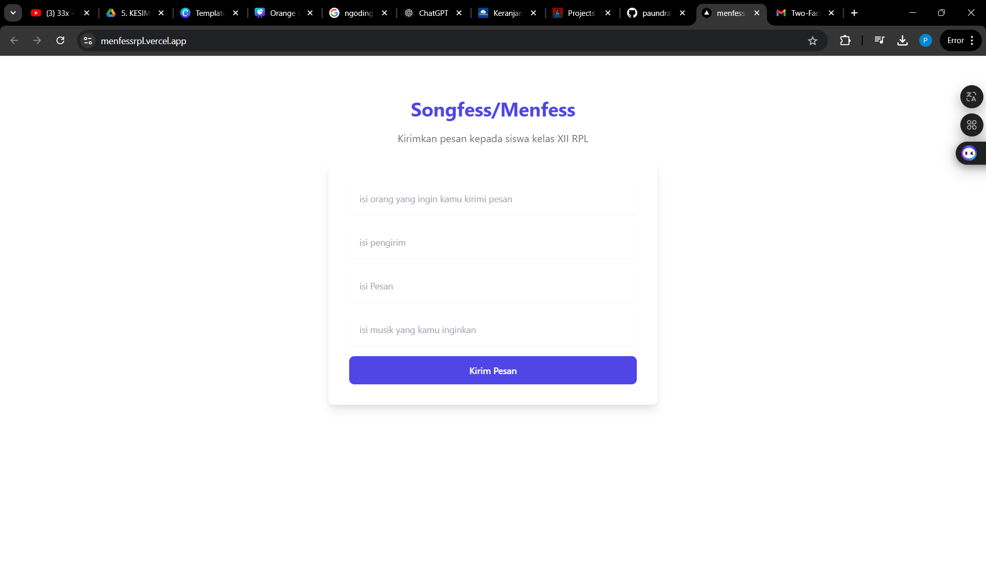 Menfess/Songfess